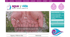 Desktop Screenshot of aguayvida.org.mx