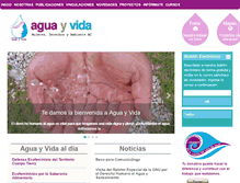 Tablet Screenshot of aguayvida.org.mx